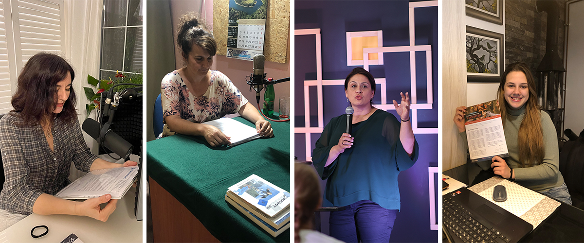 A dedicated group of women in Serbia and Croatia are seeing God move in their communities. From left to right: Biljana Dolić, Tatjana Dražilović, Hana Melinscek, Sara Dolić. / Photos: Ikonos Serbia.