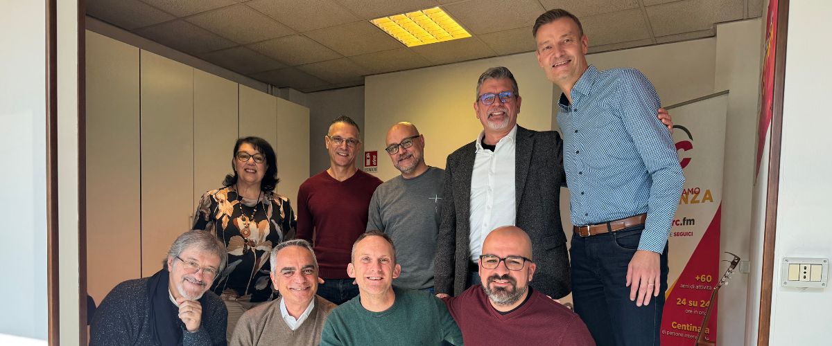 Members of the Italian team along with TWR staff