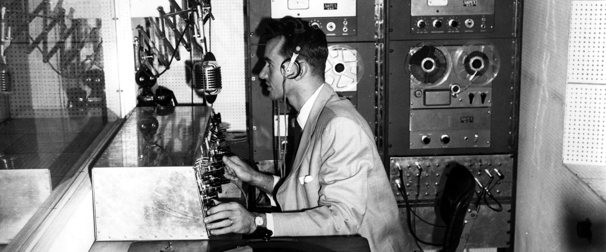 Bill Mial (pictured here, recording a program in Morocco in 1959) began his journey with TWR in 1958.